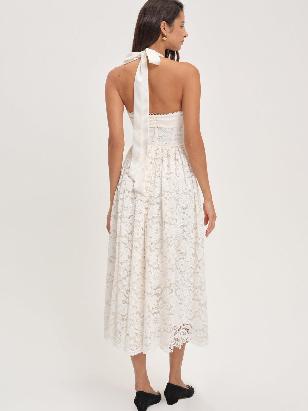 Lakeside Midi Dress Cream