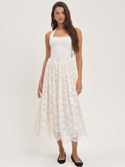 Lakeside Midi Dress Cream