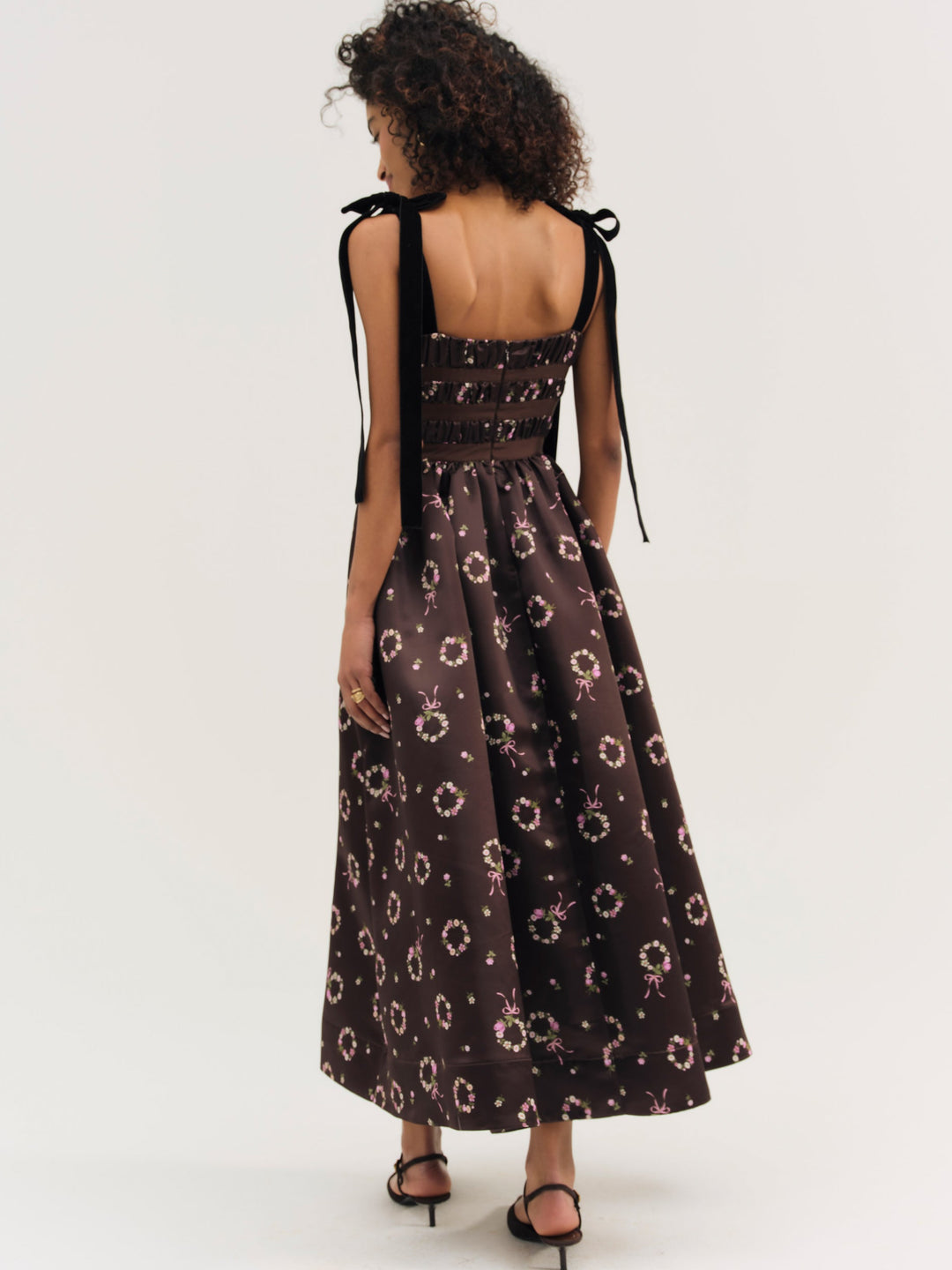 Kendra Midi Dress Brown