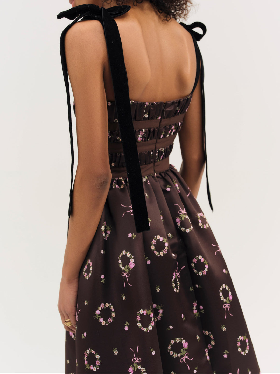 Kendra Midi Dress Brown