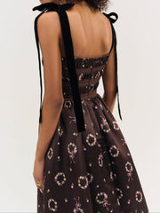 Kendra Midi Dress Brown