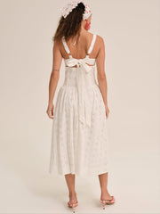 Dreamy Daisy Midi Dress White