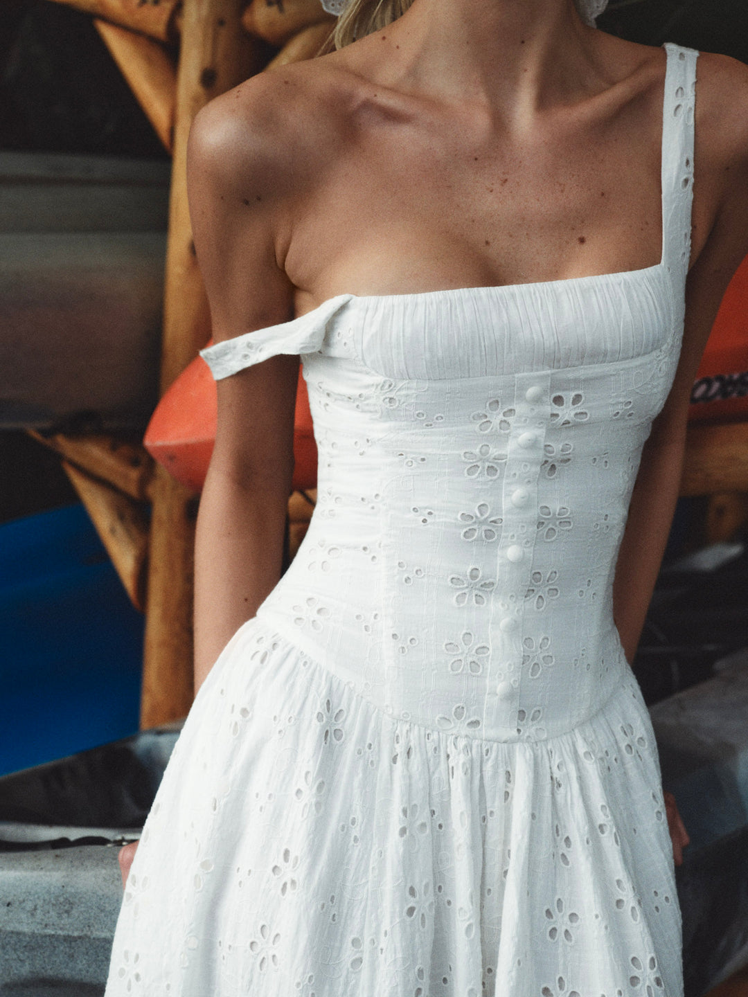 Dreamy Daisy Midi Dress White