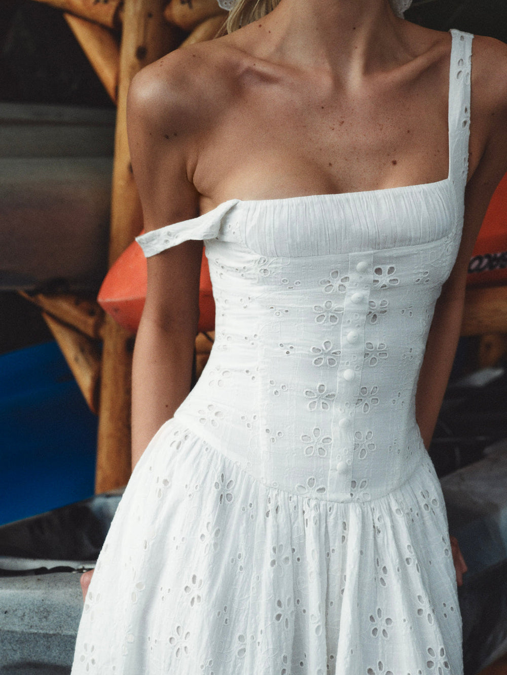 Dreamy Daisy Midi Dress White