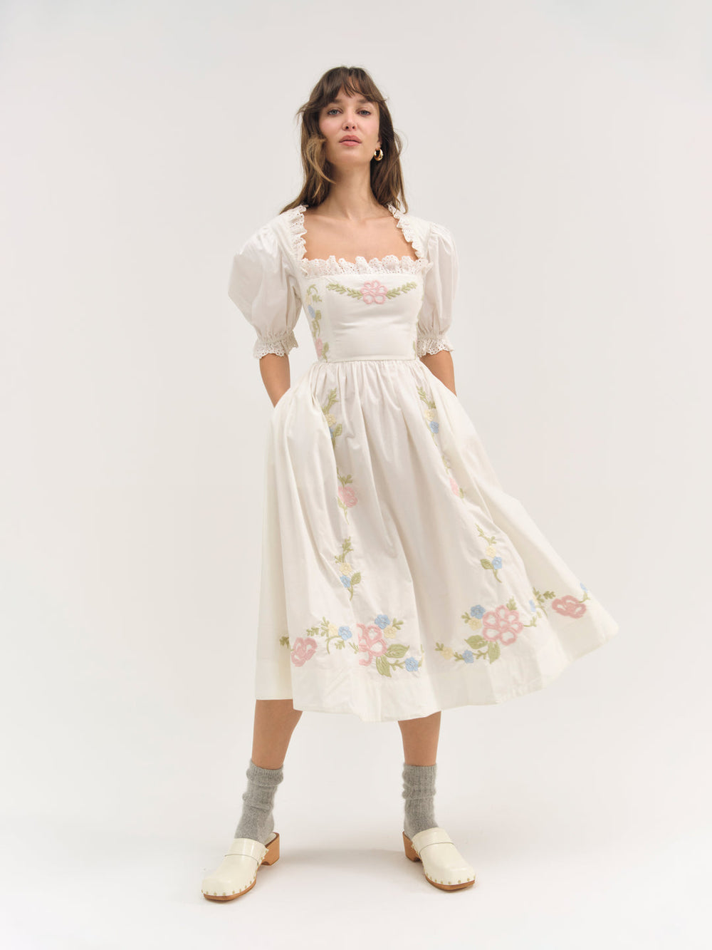 Erin Midi Dress Cream