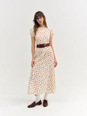 Adahlia Floral Maxi Dress Cream