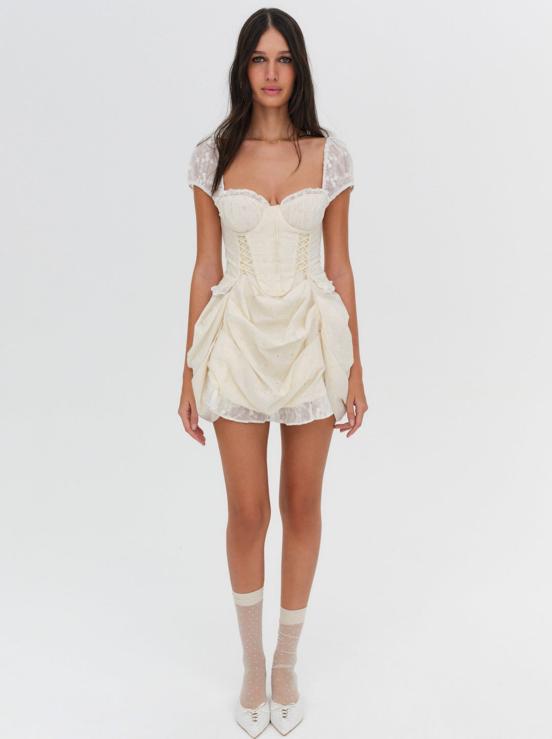 Morgan Mini Dress White