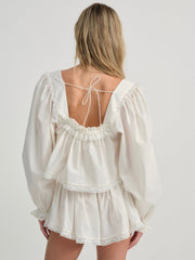 Venetia Sleep Top Vintage Cream