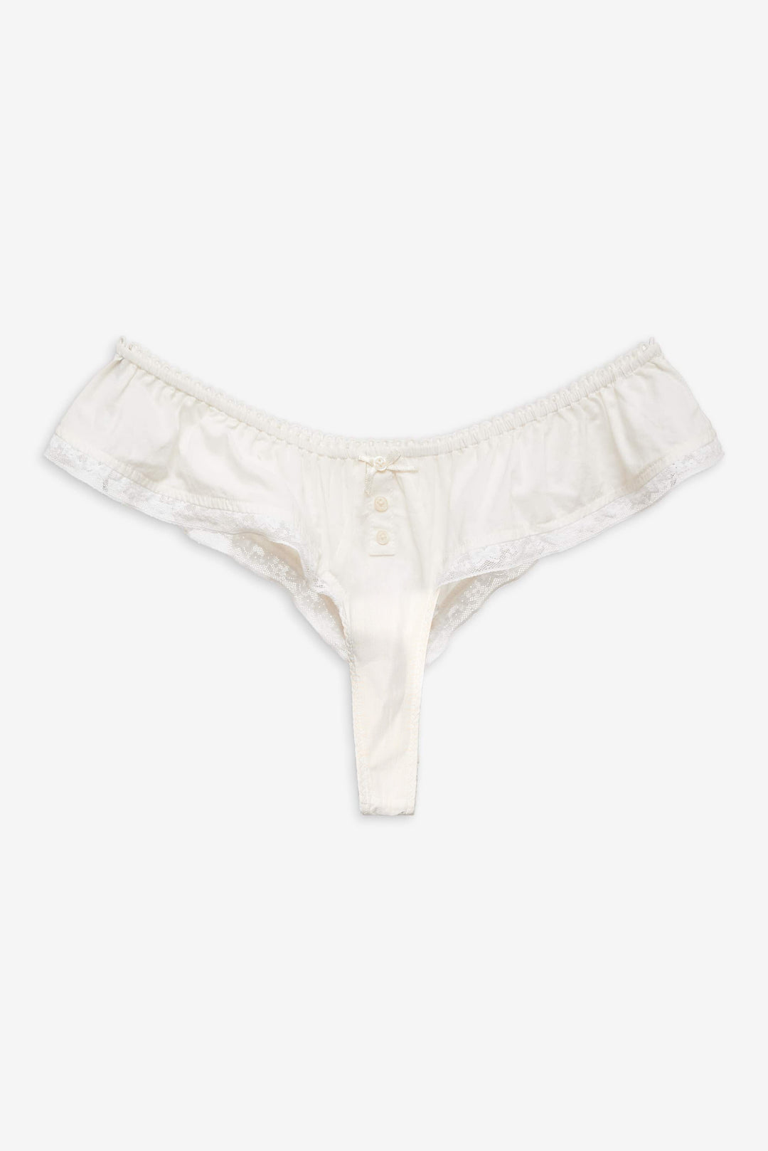 Venetia Thong Panty Vintage Cream