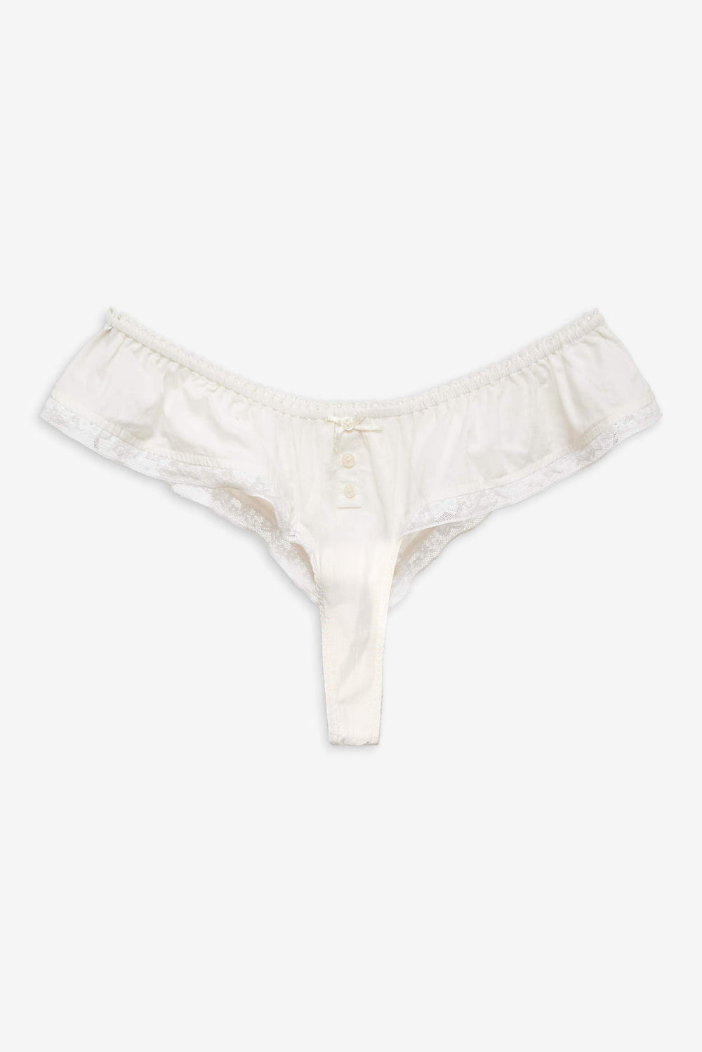 Venetia Thong Panty Vintage Cream