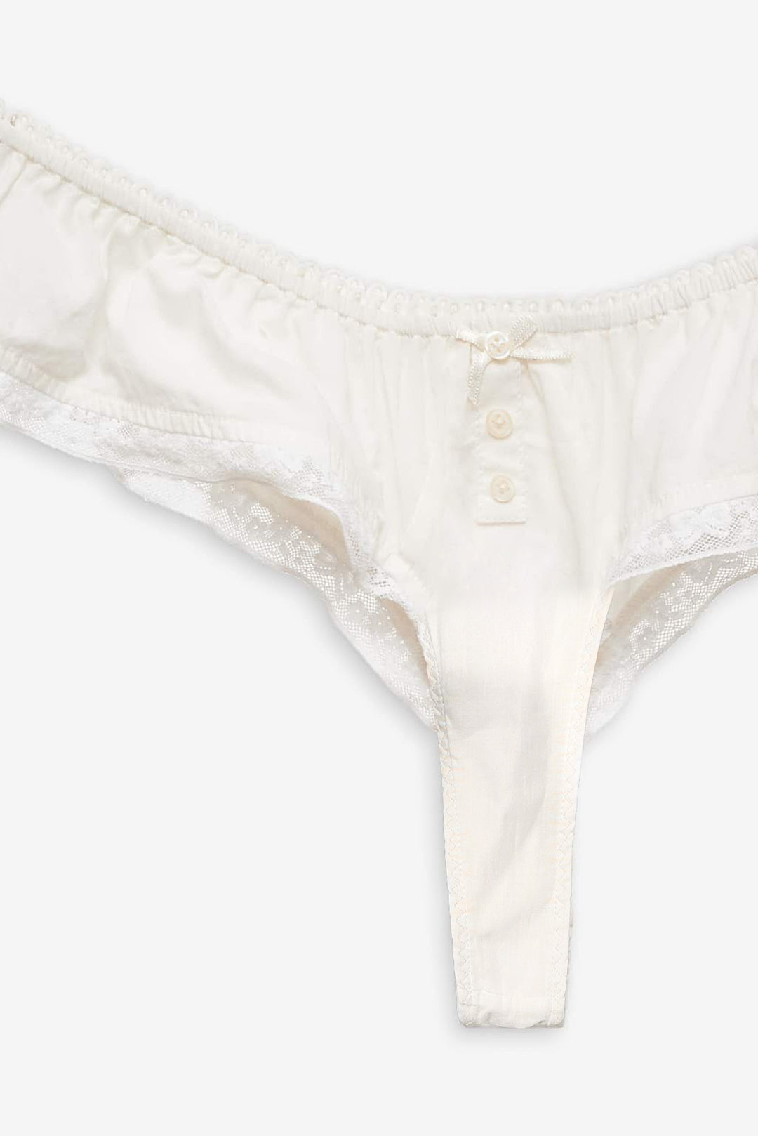 Venetia Thong Panty Vintage Cream