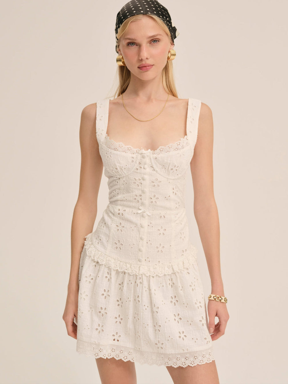 Dreamy Daisy Mini Dress White