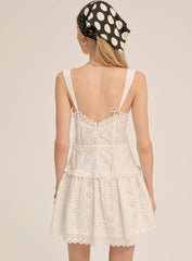 Dreamy Daisy Mini Dress White