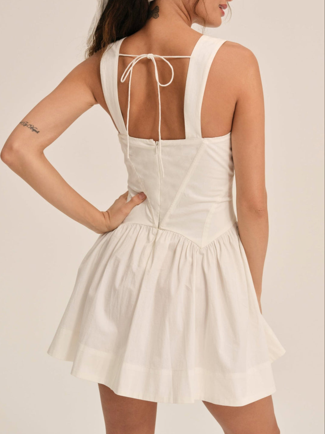 Chloe Mini Dress White