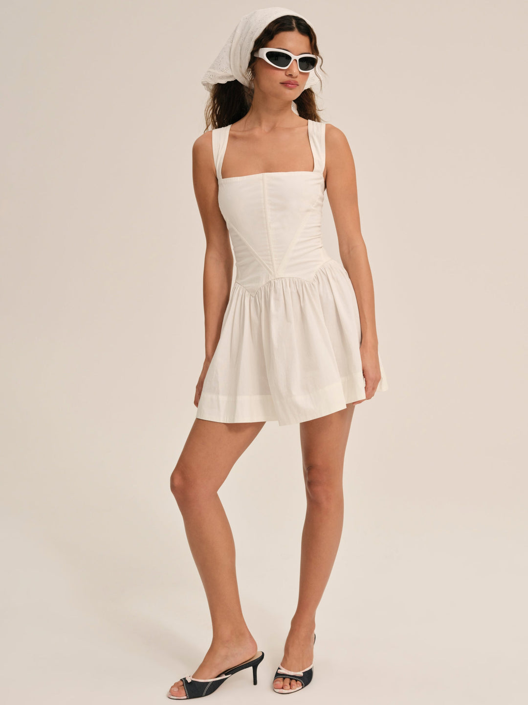 Chloe Mini Dress White