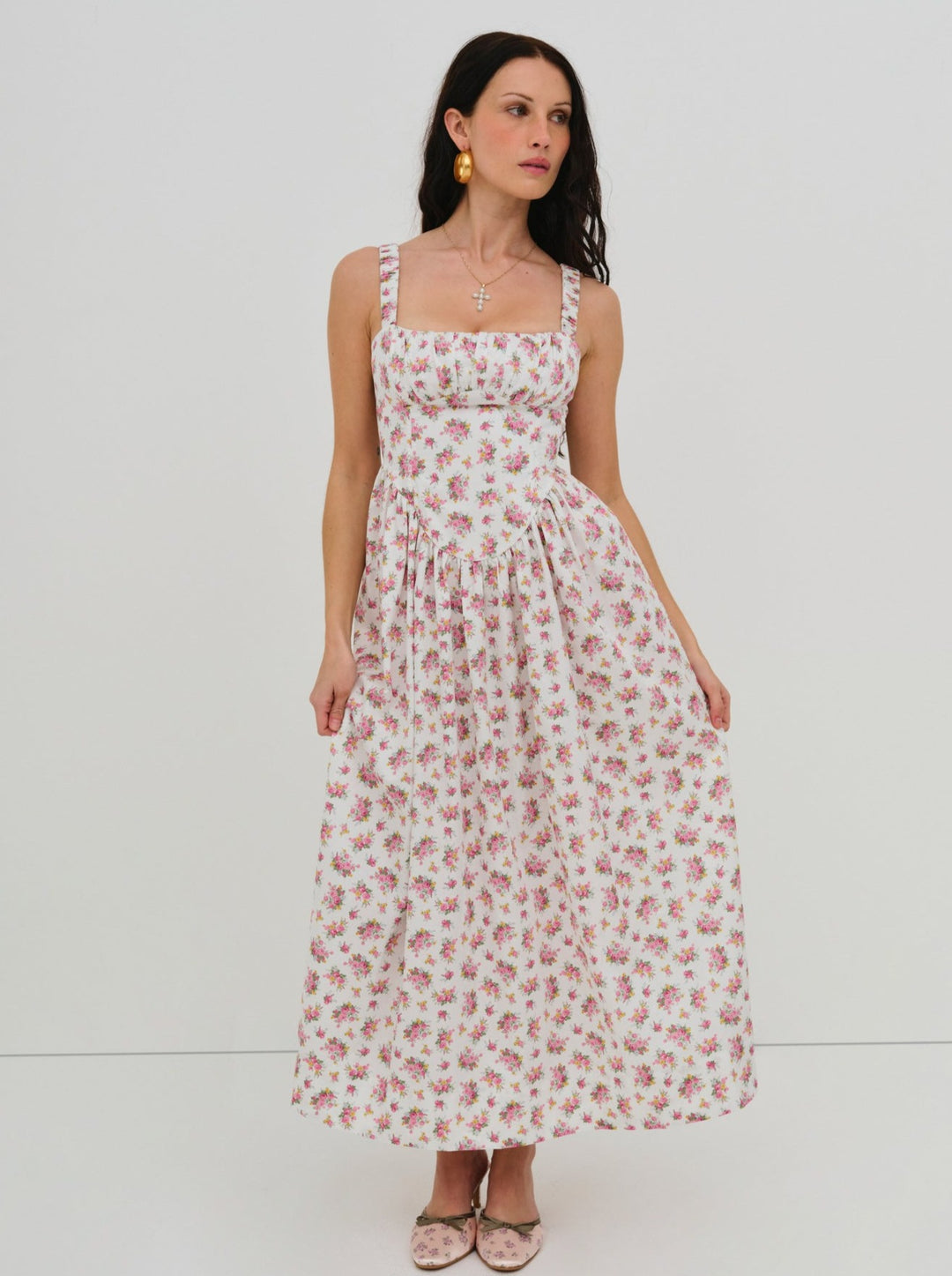 Etienne Midi Dress Pink