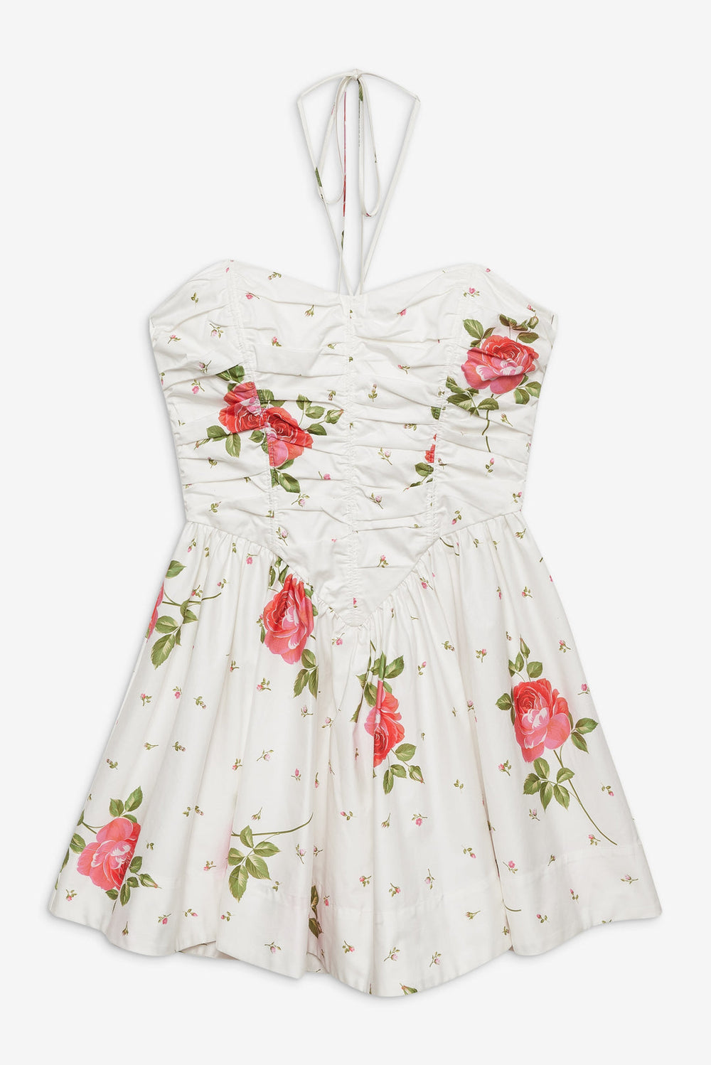 Rosebud Corset Mini Dress White