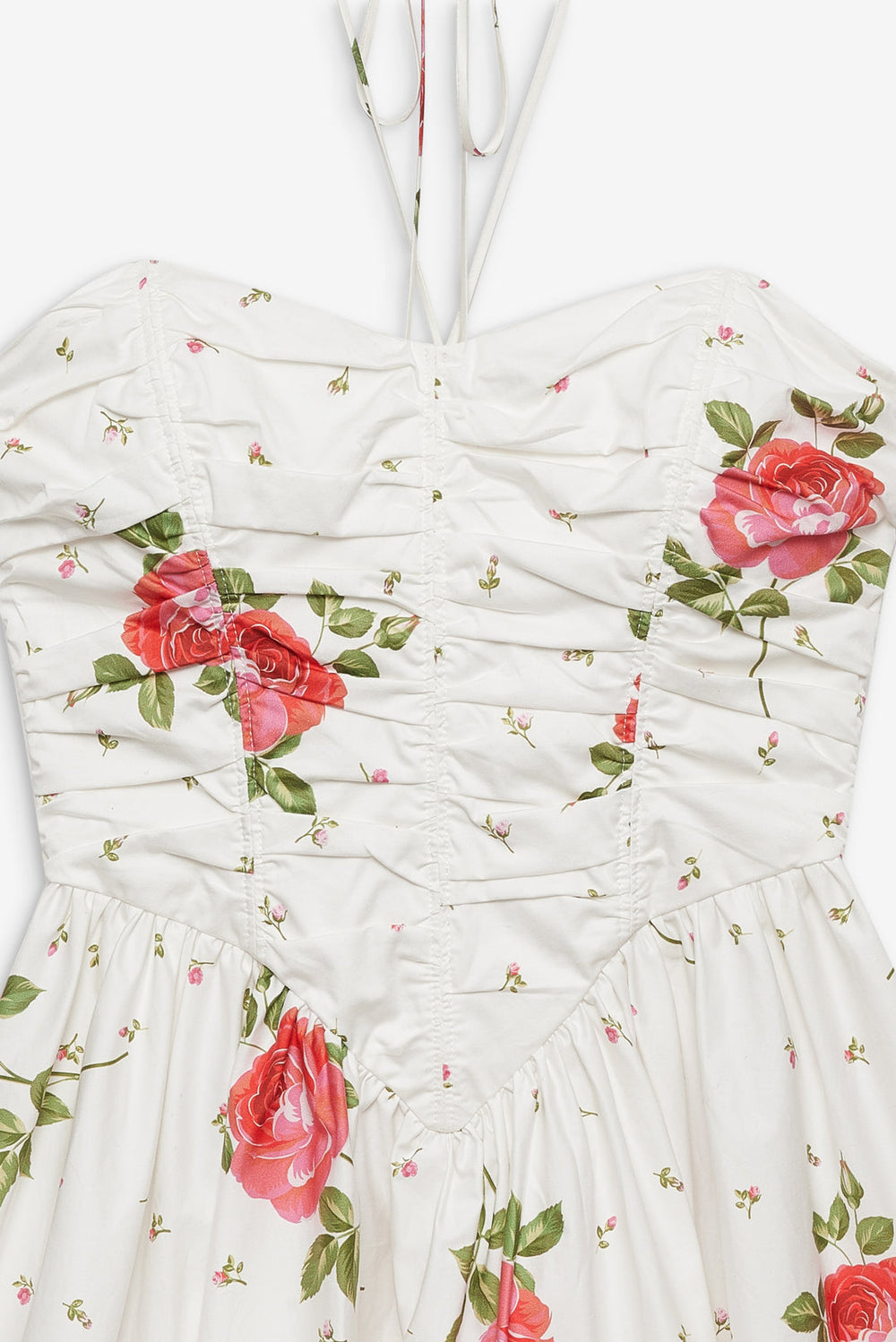 Rosebud Corset Mini Dress White