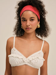 Dreamy Daisy Bra Top White