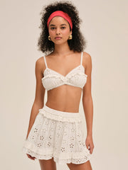 Dreamy Daisy Bra Top White