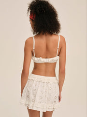 Dreamy Daisy Bra Top White