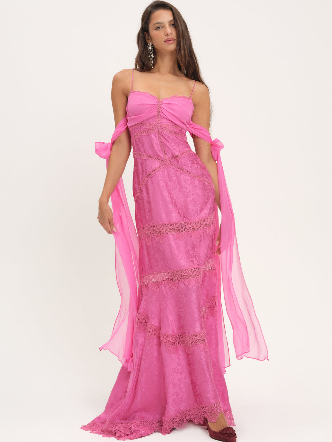 Rita Lace Gown Pink