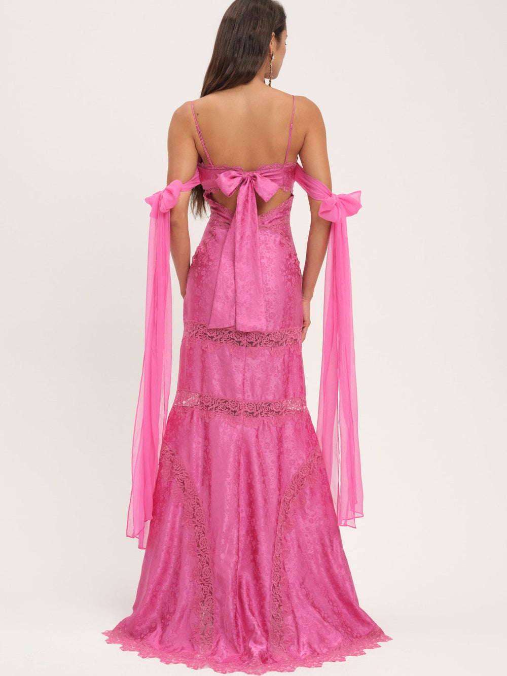 Rita Lace Gown Pink