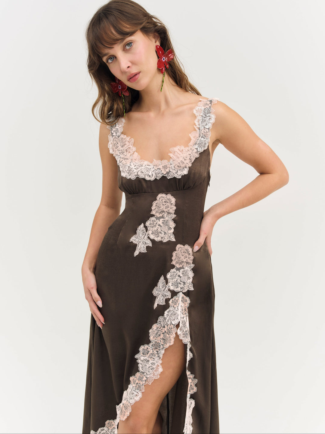 Clemence Maxi Dress Chocolate