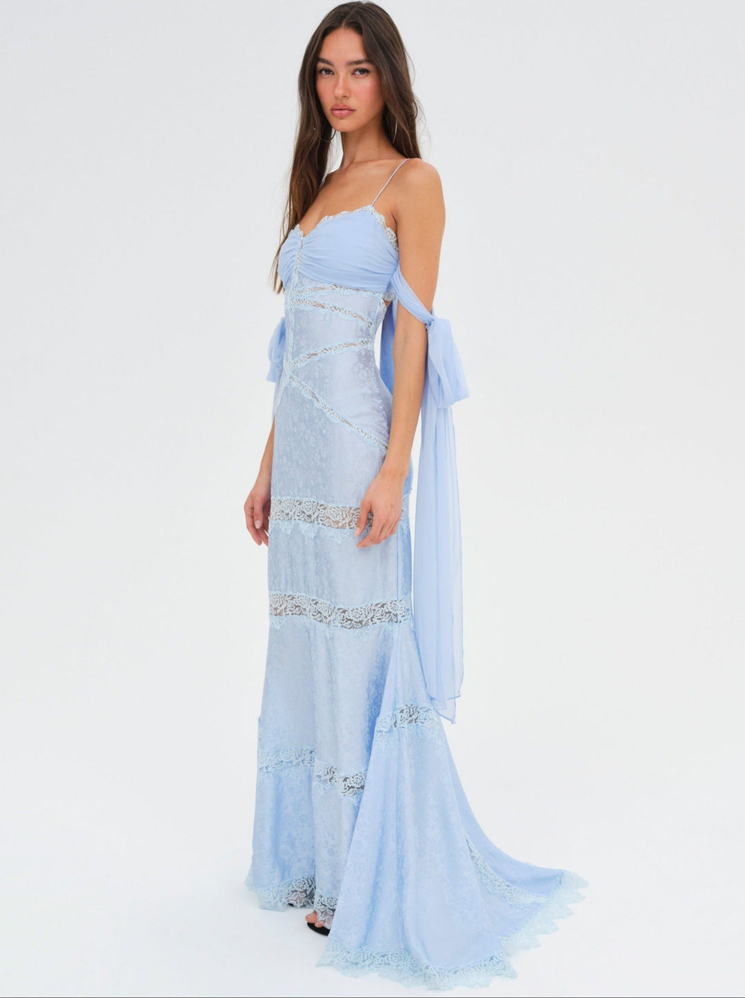 Rita Lace Gown Blue