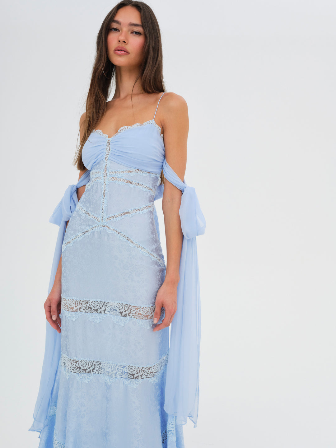 Rita Lace Gown Blue