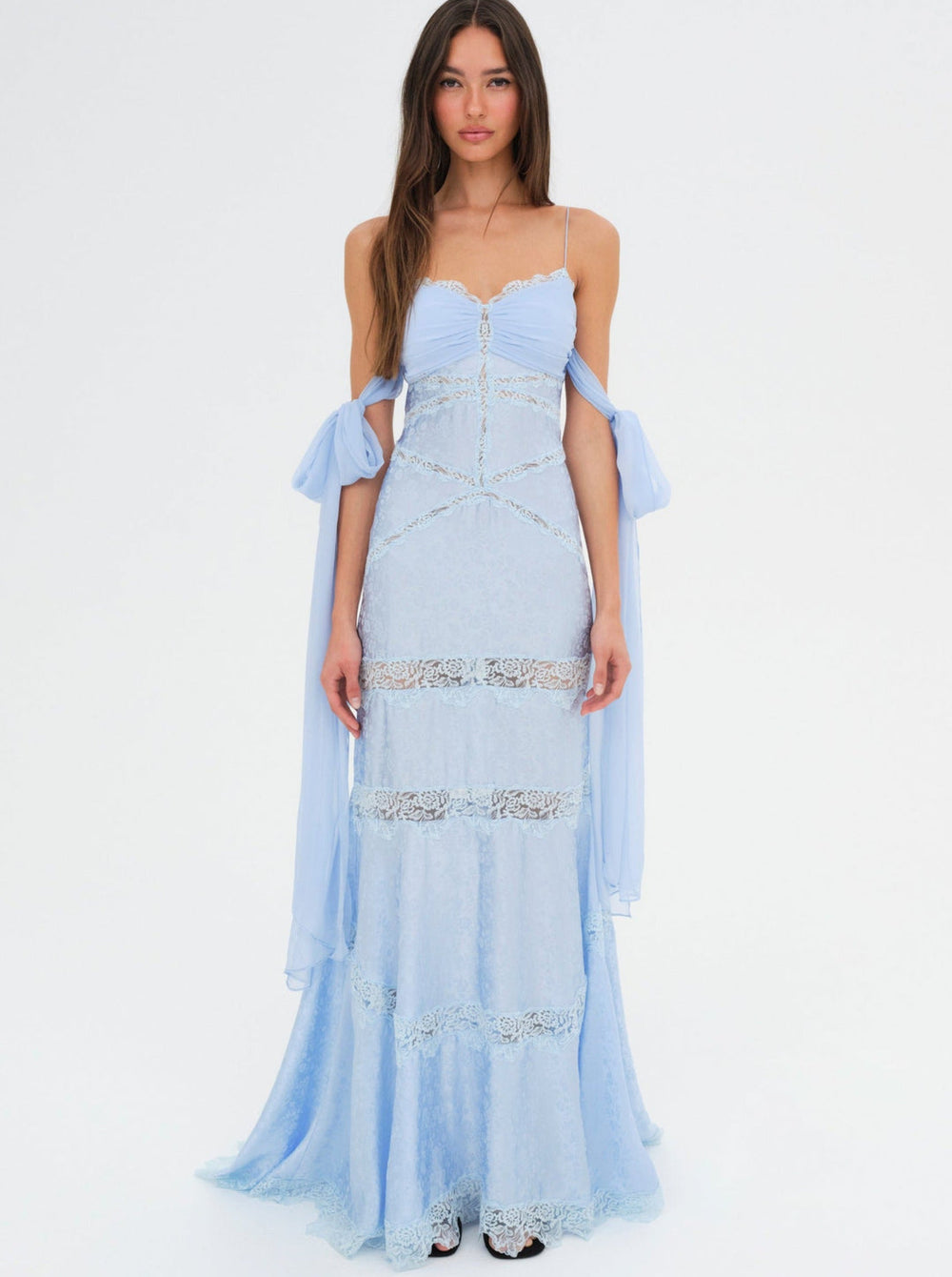 Rita Lace Gown Blue
