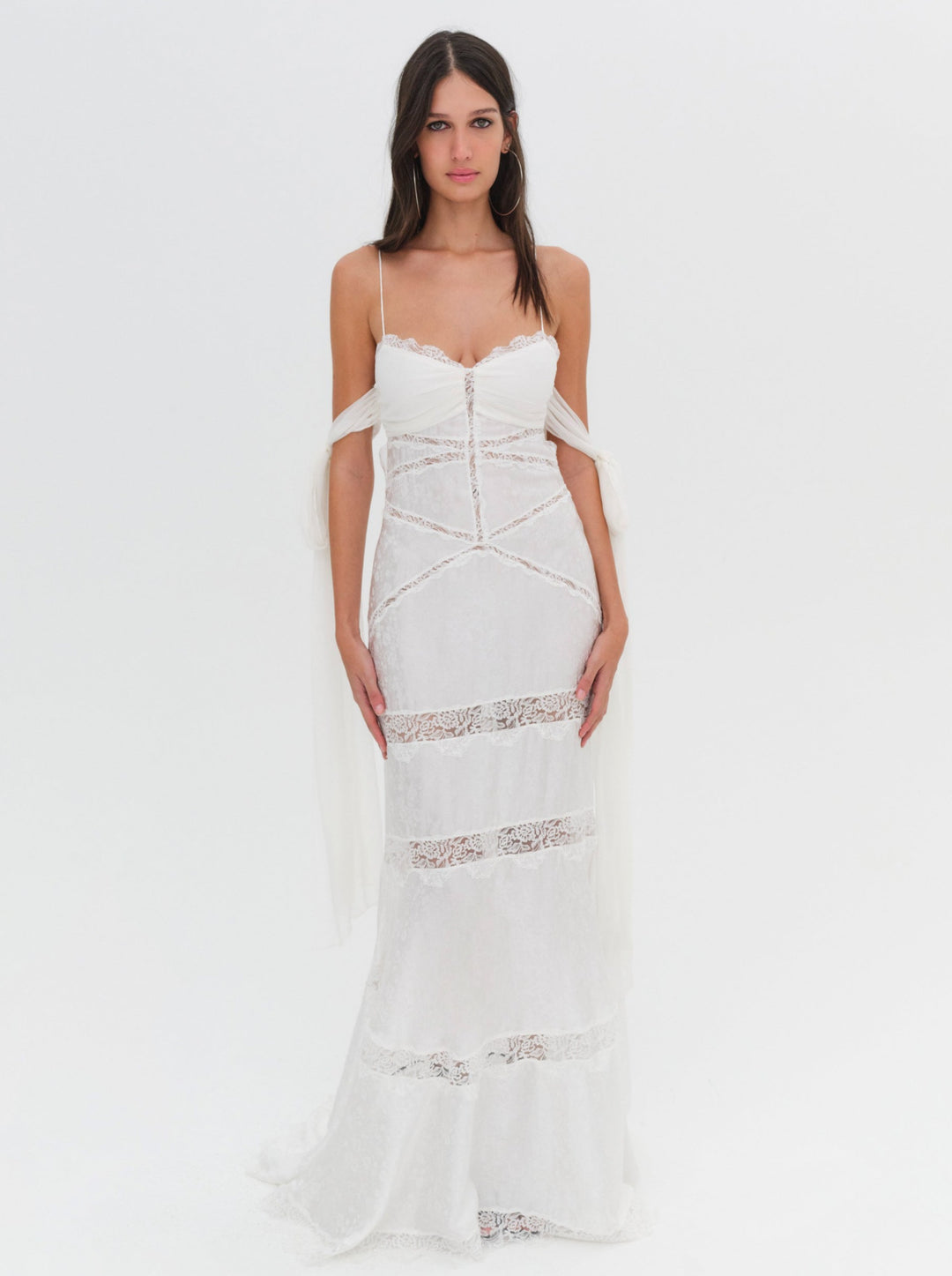 Rita Lace Gown Ivory