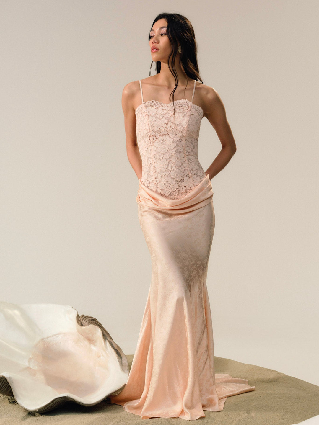 Karissa Gown Peach