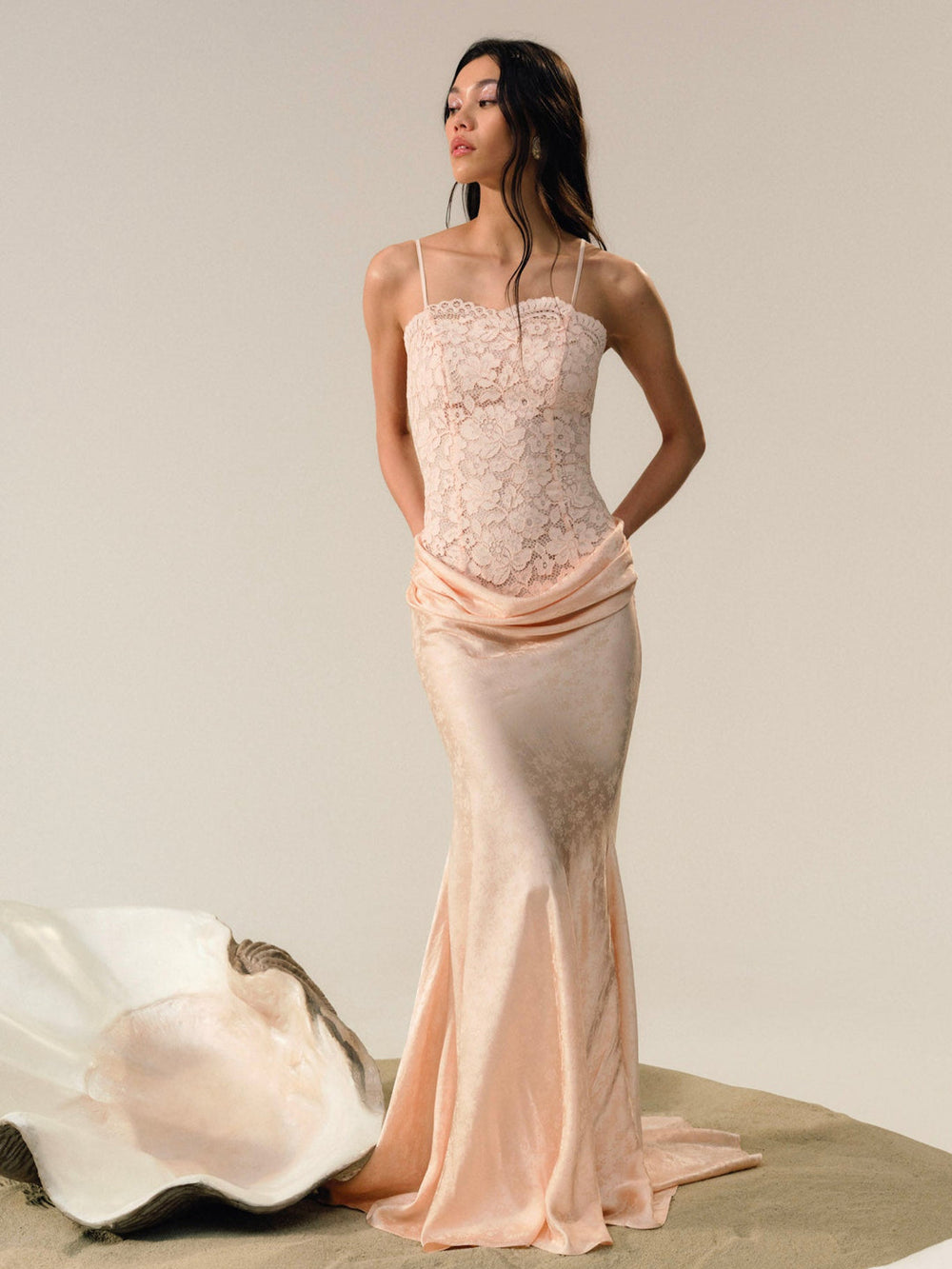 Karissa Gown Peach