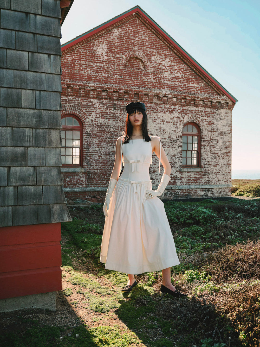 Mollie Midi Dress Cream