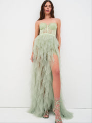 Bustier Gown Green