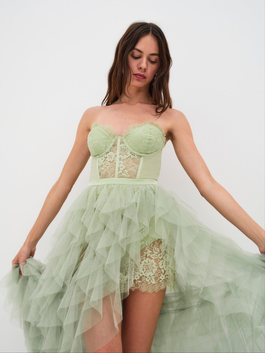 Bustier Gown Green