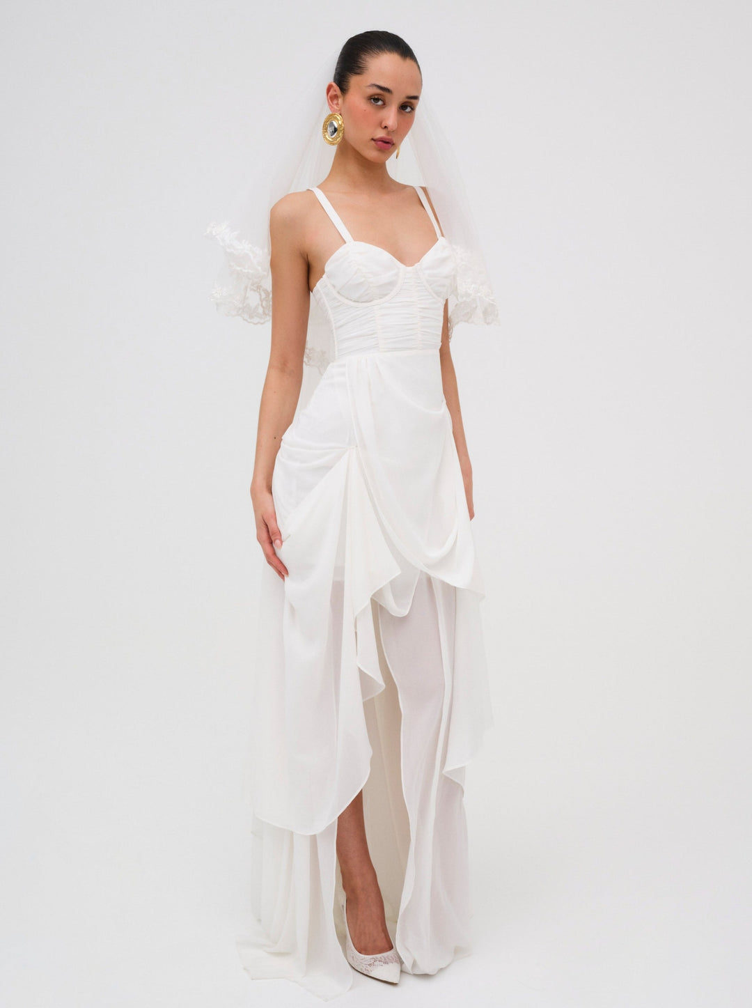 June Maxi Dress White