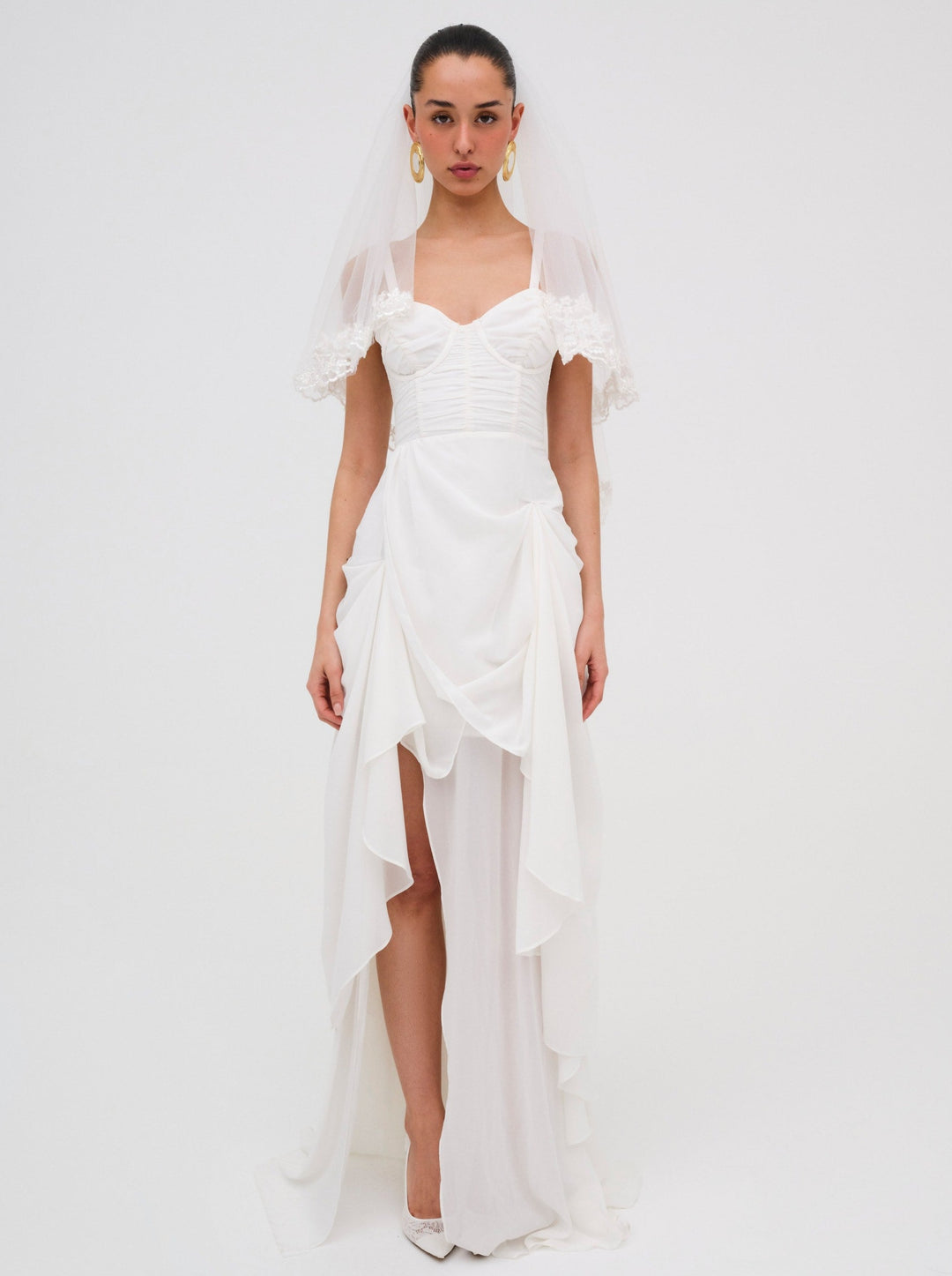 June Maxi Dress White