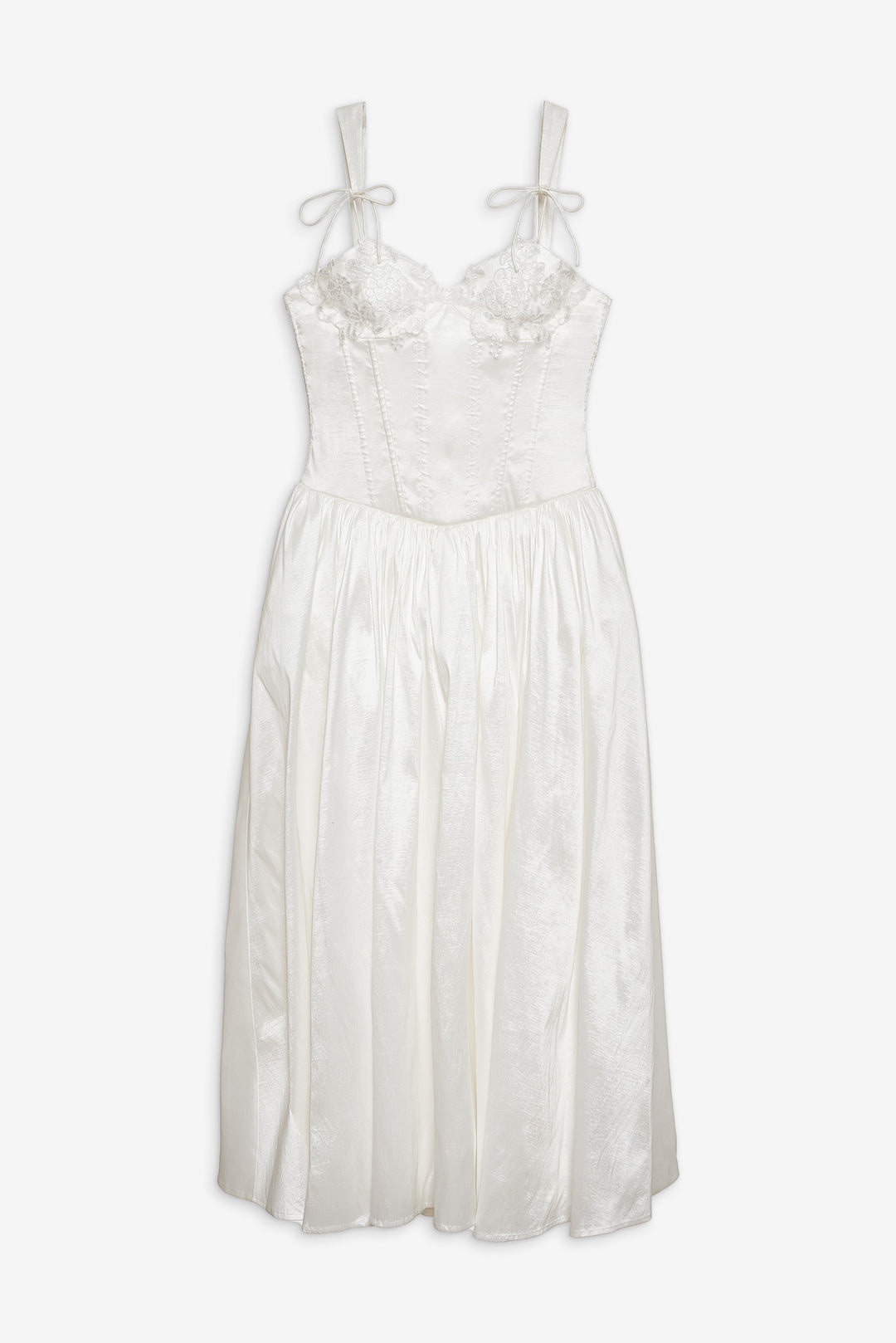 Antoinette Taffeta Gown White