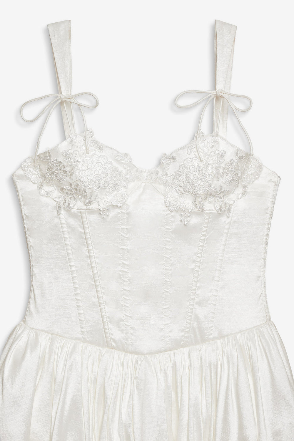 Antoinette Taffeta Gown White