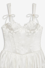 Antoinette Taffeta Gown White