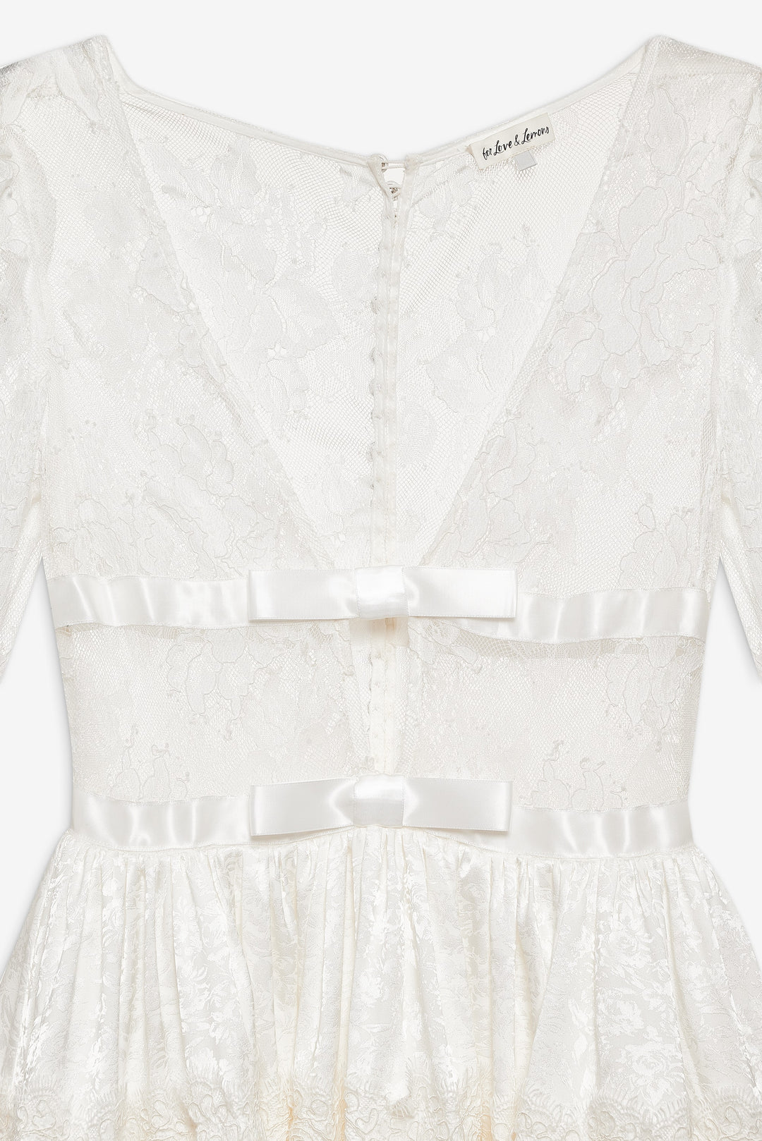 Annabelle Lace Mini Dress Cream