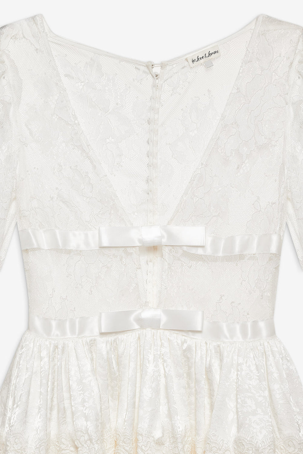 Annabelle Lace Mini Dress Cream