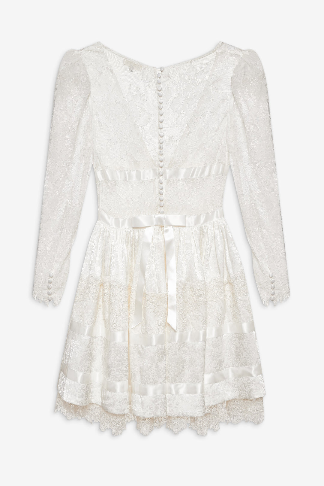 Annabelle Lace Mini Dress Cream