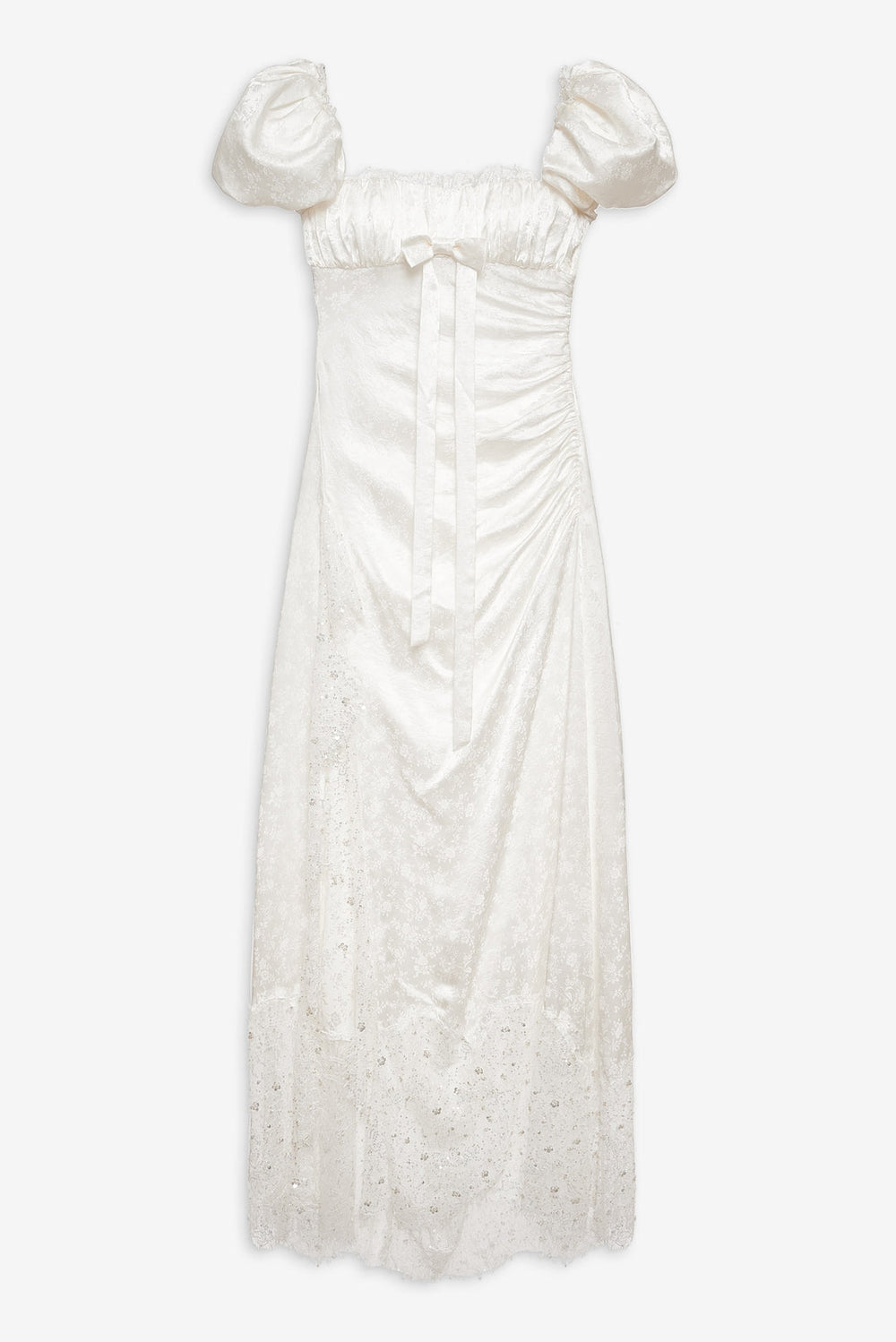 Aurelia Jacquard Gown White