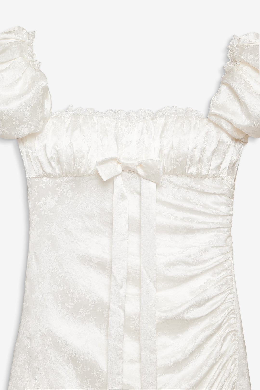 Aurelia Jacquard Gown White