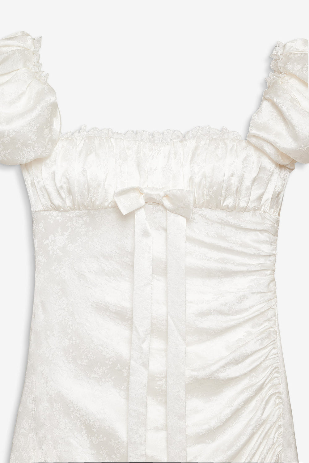 Aurelia Jacquard Gown White