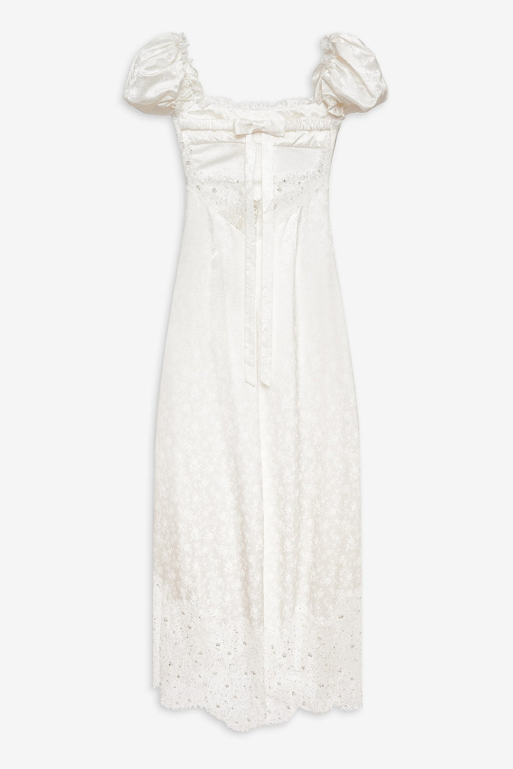Aurelia Jacquard Gown White