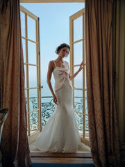 Eliana Gown White Pink